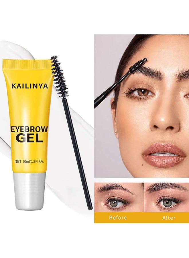 KAILINYA Formulated eyebrow gel - Eyebrow brush coloring for creating a three-dimensional, waterproof and sweat-proof gel eyebrow gel, 10ml - Image 1
